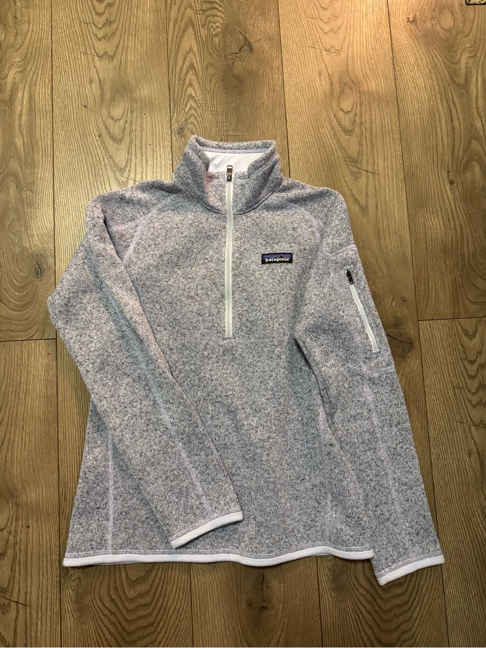 Patagonia Women’s Heather Lavender Half-Zip Fleece Pullover Small